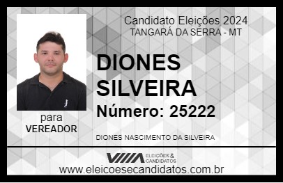 Candidato DIONES SILVEIRA 2024 - TANGARÁ DA SERRA - Eleições