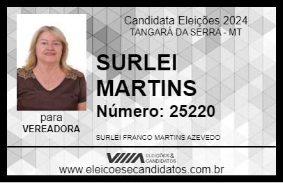 Candidato SURLEI MARTINS 2024 - TANGARÁ DA SERRA - Eleições