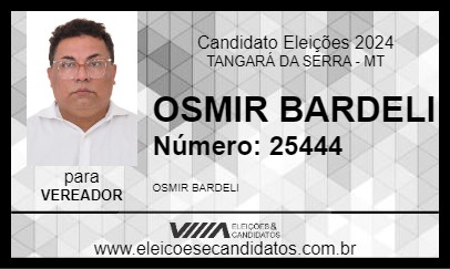 Candidato OSMIR BARDELI 2024 - TANGARÁ DA SERRA - Eleições