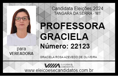 Candidato PROFESSORA GRACIELA 2024 - TANGARÁ DA SERRA - Eleições