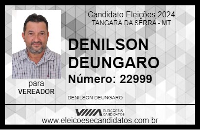 Candidato DENILSON DEUNGARO 2024 - TANGARÁ DA SERRA - Eleições