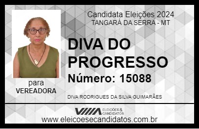 Candidato DIVA DO PROGRESSO 2024 - TANGARÁ DA SERRA - Eleições