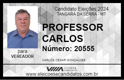 Candidato PROFESSOR CARLOS 2024 - TANGARÁ DA SERRA - Eleições