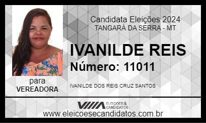 Candidato IVANILDE REIS 2024 - TANGARÁ DA SERRA - Eleições