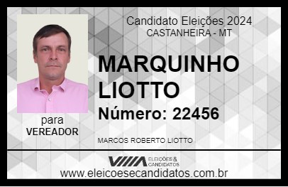 Candidato MARQUINHO LIOTTO 2024 - CASTANHEIRA - Eleições