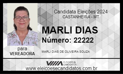 Candidato MARLI DIAS 2024 - CASTANHEIRA - Eleições