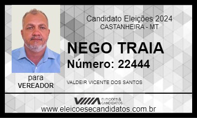 Candidato NEGO TRAIA 2024 - CASTANHEIRA - Eleições