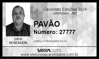 Candidato PAVÃO 2024 - ARIPUANÃ - Eleições