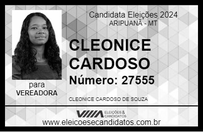 Candidato CLEONICE CARDOSO 2024 - ARIPUANÃ - Eleições