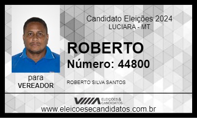 Candidato ROBERTO 2024 - LUCIARA - Eleições