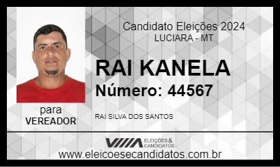 Candidato RAI KANELA 2024 - LUCIARA - Eleições