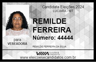 Candidato REMILDE FERREIRA 2024 - LUCIARA - Eleições