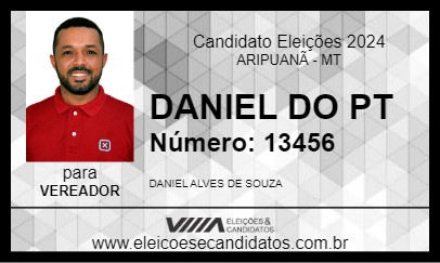 Candidato DANIEL DO PT 2024 - ARIPUANÃ - Eleições