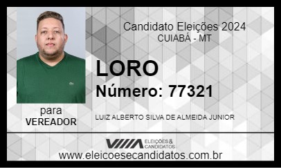 Candidato LORO 2024 - CUIABÁ - Eleições