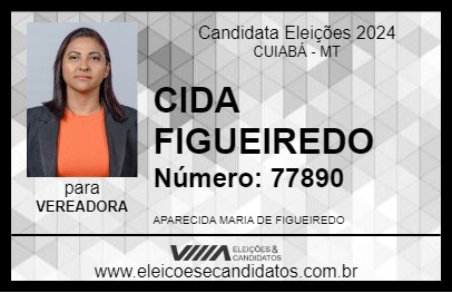 Candidato CIDA FIGUEIREDO 2024 - CUIABÁ - Eleições