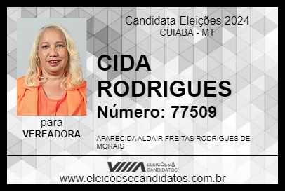 Candidato CIDA RODRIGUES 2024 - CUIABÁ - Eleições