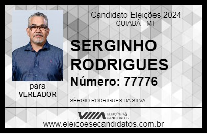 Candidato SERGINHO RODRIGUES 2024 - CUIABÁ - Eleições