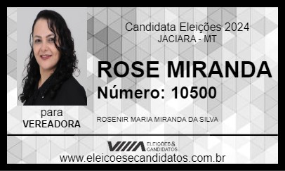 Candidato ROSE MIRANDA 2024 - JACIARA - Eleições