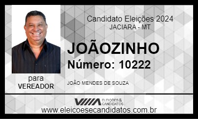 Candidato JOÃOZINHO 2024 - JACIARA - Eleições