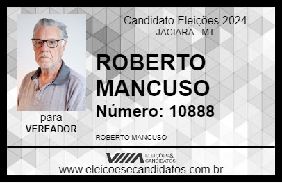 Candidato ROBERTO MANCUSO 2024 - JACIARA - Eleições