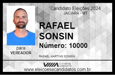 Candidato RAFAEL SONSIN 2024 - JACIARA - Eleições