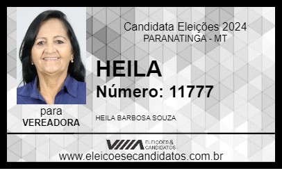 Candidato HEILA 2024 - PARANATINGA - Eleições