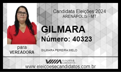 Candidato GILMARA 2024 - ARENÁPOLIS - Eleições