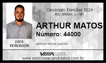 Candidato ARTHUR MATOS 2024 - RIO BRANCO - Eleições