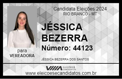 Candidato JÉSSICA BEZERRA 2024 - RIO BRANCO - Eleições