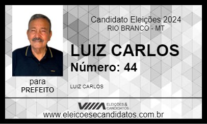 Candidato LUIZ CARLOS 2024 - RIO BRANCO - Eleições