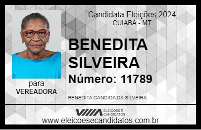 Candidato BENEDITA SILVEIRA 2024 - CUIABÁ - Eleições