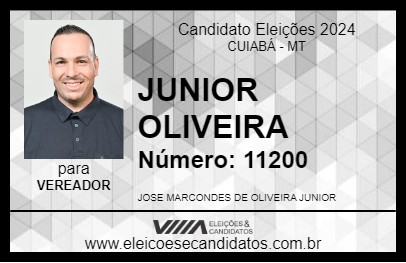 Candidato JUNIOR OLIVEIRA 2024 - CUIABÁ - Eleições