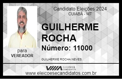 Candidato GUILHERME ROCHA 2024 - CUIABÁ - Eleições