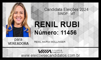 Candidato RENIL RUBI 2024 - SINOP - Eleições