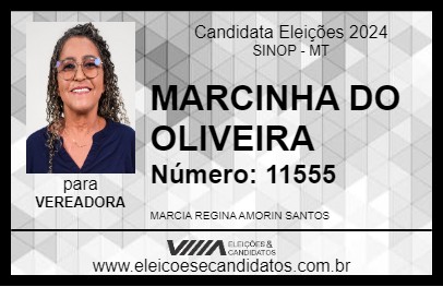 Candidato MARCINHA DO OLIVEIRA 2024 - SINOP - Eleições