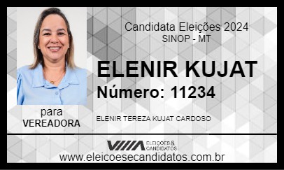 Candidato ELENIR KUJAT 2024 - SINOP - Eleições