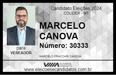 Candidato MARCELO CANOVA 2024 - COLÍDER - Eleições