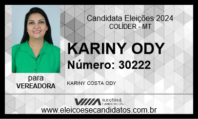 Candidato KARINY ODY 2024 - COLÍDER - Eleições