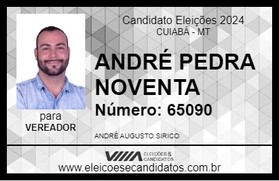 Candidato ANDRÉ PEDRA 90 2024 - CUIABÁ - Eleições