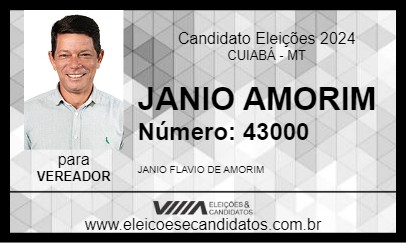 Candidato JANIO AMORIM 2024 - CUIABÁ - Eleições