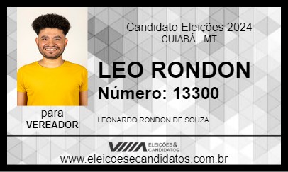 Candidato LEO RONDON 2024 - CUIABÁ - Eleições