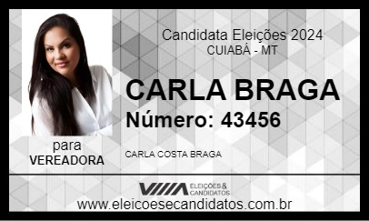 Candidato CARLA BRAGA 2024 - CUIABÁ - Eleições