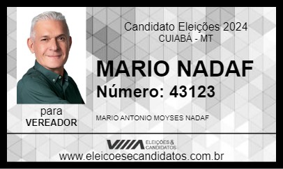 Candidato MARIO NADAF 2024 - CUIABÁ - Eleições