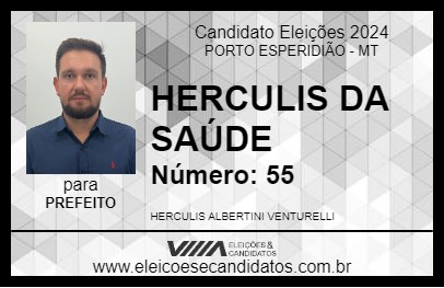 Candidato HERCULIS DA SAÚDE 2024 - PORTO ESPERIDIÃO - Eleições