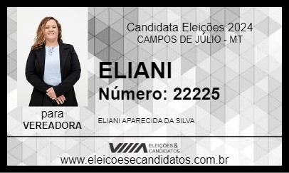 Candidato ELIANI 2024 - CAMPOS DE JÚLIO - Eleições