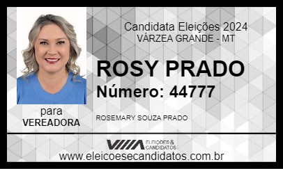 Candidato ROSY PRADO 2024 - VÁRZEA GRANDE - Eleições