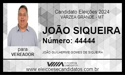 Candidato JOÃO SIQUEIRA 2024 - VÁRZEA GRANDE - Eleições