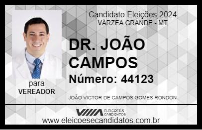 Candidato DR. JOÃO CAMPOS 2024 - VÁRZEA GRANDE - Eleições