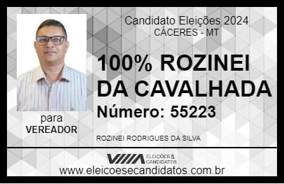 Candidato 100% ROZINEI DA CAVALHADA 2024 - CÁCERES - Eleições