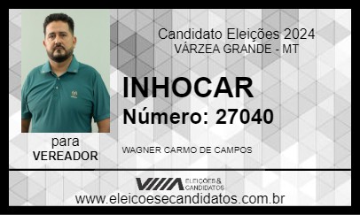 Candidato INHOCAR 2024 - VÁRZEA GRANDE - Eleições